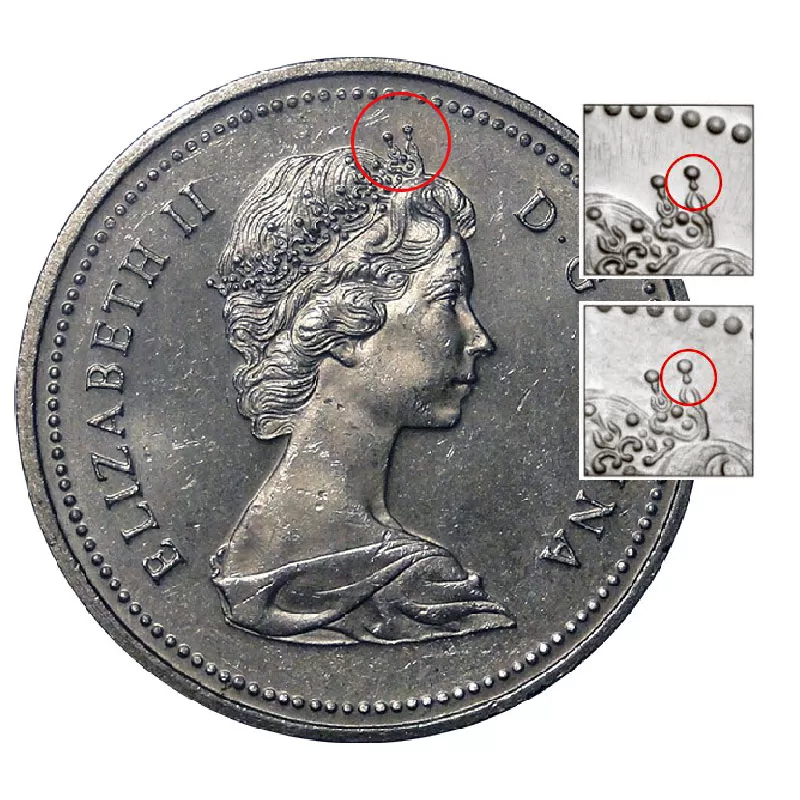 1975 ATTACHED JEWEL Canadian 6-Coin Brilliant Uncirculated (Proof